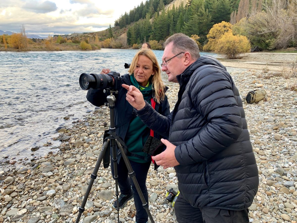 Muench Workshops pro providing 1:1 instruction in the field