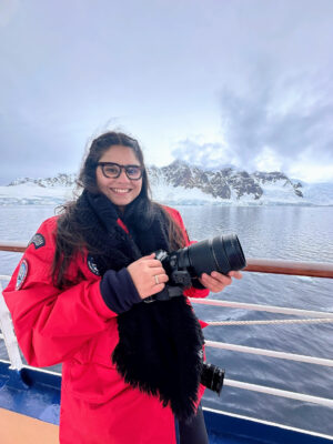 Drishti Arya in Antarctica