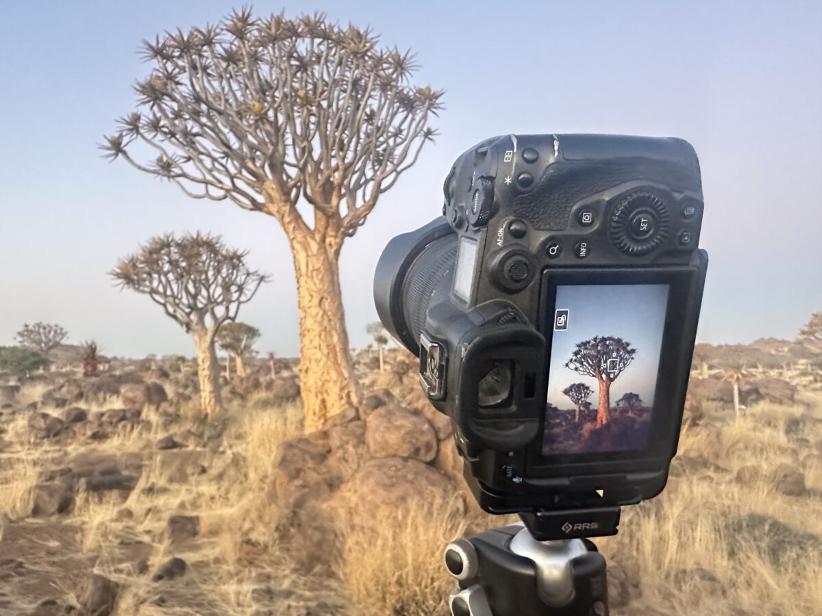 Behind the scene with camera